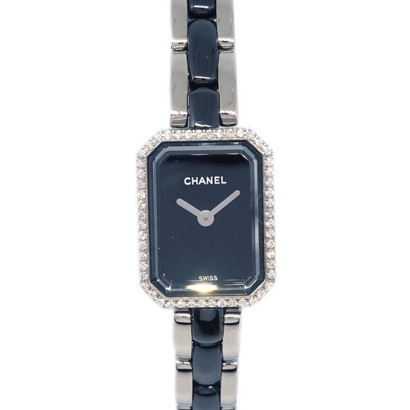 Chanel Premiere H2163 Quartz Watch Ceramic SS Diamond 153532 - Picture 2 of 9